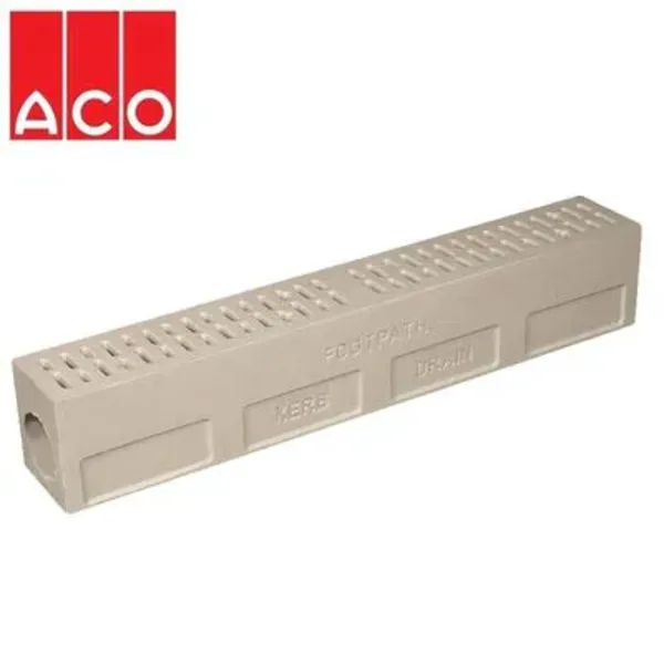 ACO KerbDrain HB305 Yarım Eğimli Sıfır Kot Drenajlı Orta Taş 1000 mm