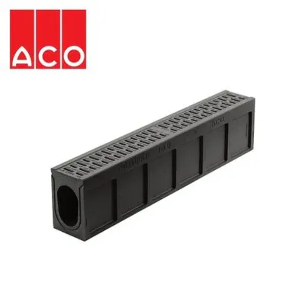 ACO MonoDrain 135 mm x 150 mm x 1000 mm Kanal - Siyah