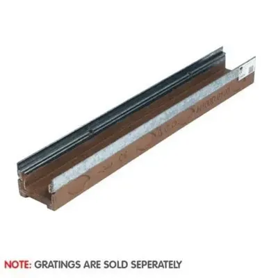 ACO MultiDrain M100DS Vienite D400 Paslanmaz Çelik Rails Shallow Kanal Drenaj - 1000 mm