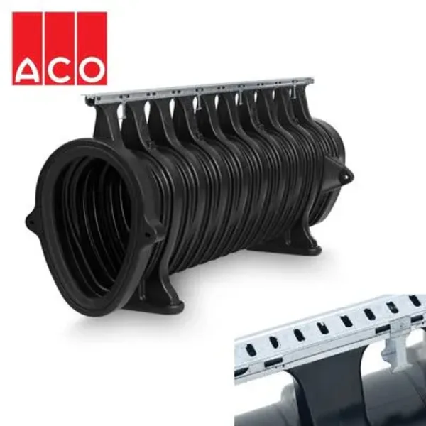 ACO Qmax 550 Slot Kanal Q-Guard Çelik Kenar Rayı 2 m