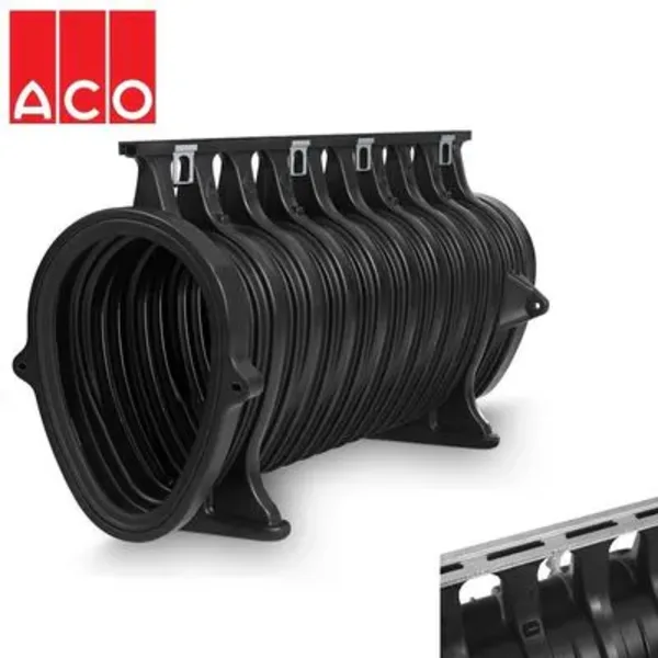 ACO Qmax 700 Slot Kanal Q-Flow Çelik Kenar Rayı 2 m