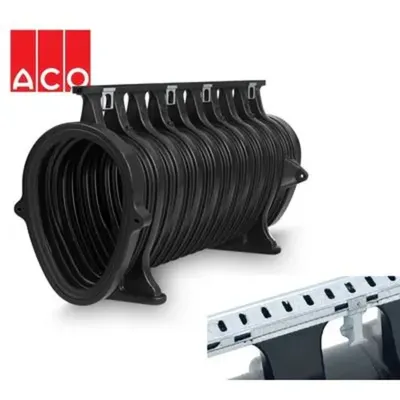 ACO Qmax 700 Slot Kanal Q-Guard Çelik Kenar Rayı 2 m