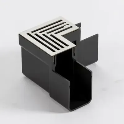 ACO Threshold Drain Paslanmaz Çelik Izgaralı Köşe Ünitesi