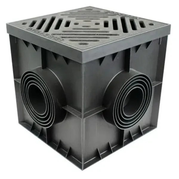 DekDrain Toplama Haznesi (300 mm x 300 mm) Sifonlu ve Döküm Demir Izgaralı