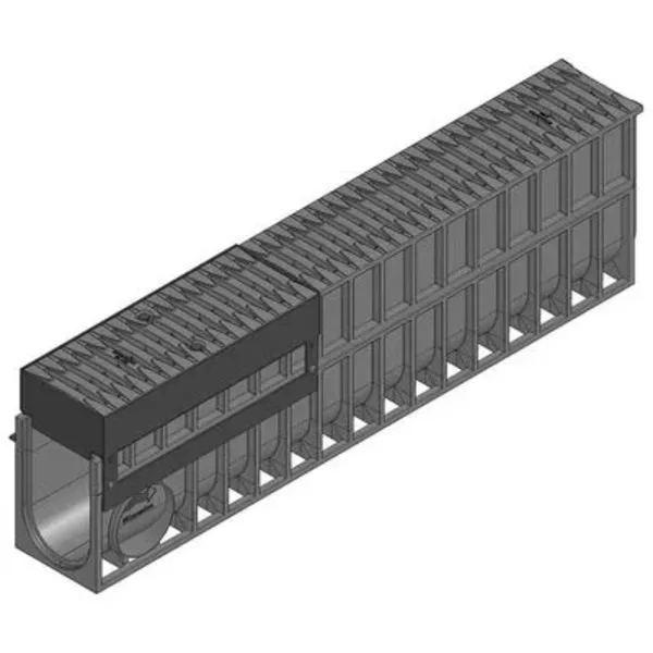 Hauraton Recyfix Monotec 100 Kanal Drenaj D400 Fibretec HeelSafe Izgaralı Erişim Ünitesi (Bordür Montajı)