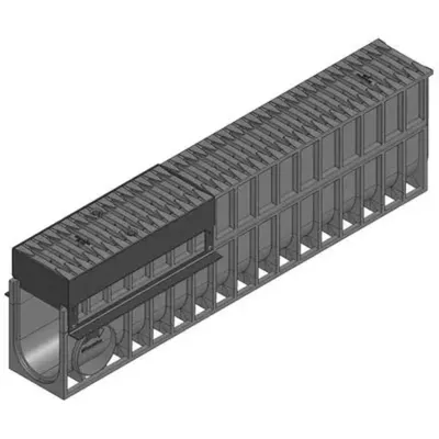 Hauraton Recyfix Monotec 100 Kanal Drenaj D400 Fibretec HeelSafe Izgaralı Erişim Ünitesi