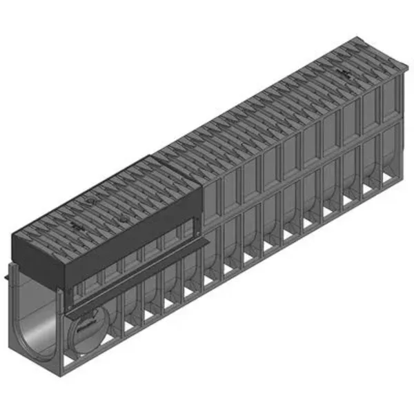 Hauraton Recyfix Monotec 100 Kanal Drenaj D400 Fibretec HeelSafe Izgaralı Erişim Ünitesi