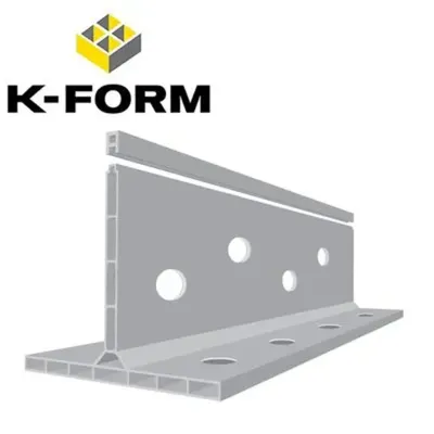 K-FORM K135 Screed Rail Plus - 2 Birleştirme Klipsli 2400 × 155 × 135 mm