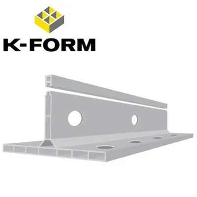 K-FORM K85 Screed Rail Plus - 1 Birleştirme Klipsli 2400 × 155 × 85 mm