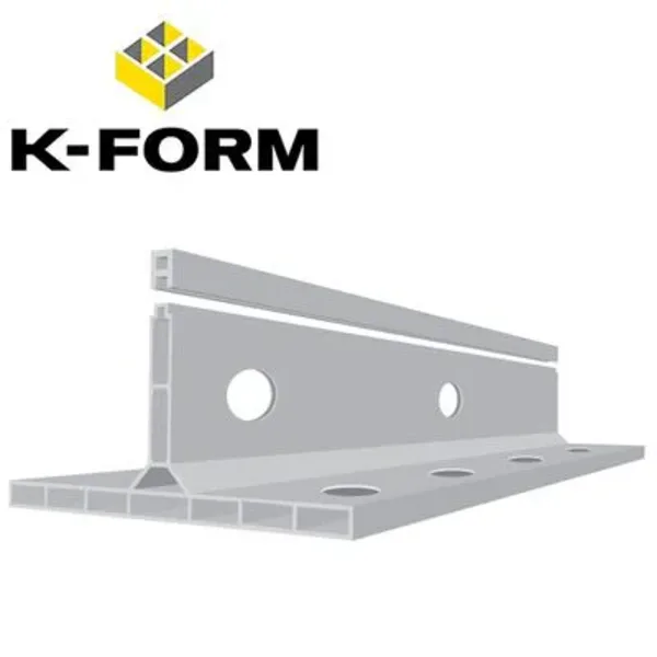 K-FORM K85 Screed Rail Plus - 1 Birleştirme Klipsli 2400 × 155 × 85 mm