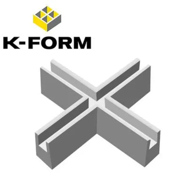 K-FORM Screed Rail Üst Şerit Köşe Birleştiricisi