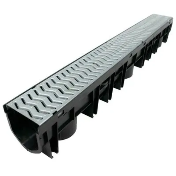 StormDrain Plus A15 Galvanizli Kanal Drenaj - 1 m Uzunluk