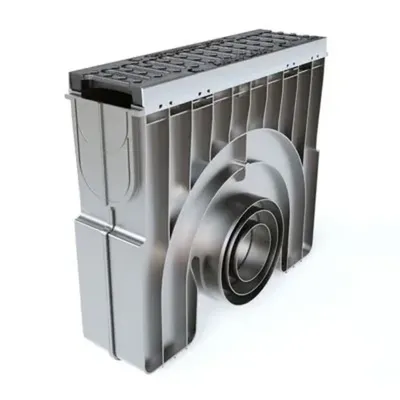 Technodrain HDPE Kanal Drenaj Toplama Ünitesi D400 Sfero Döküm Demir Izgara - 150 mm x 18 mm x 1 m